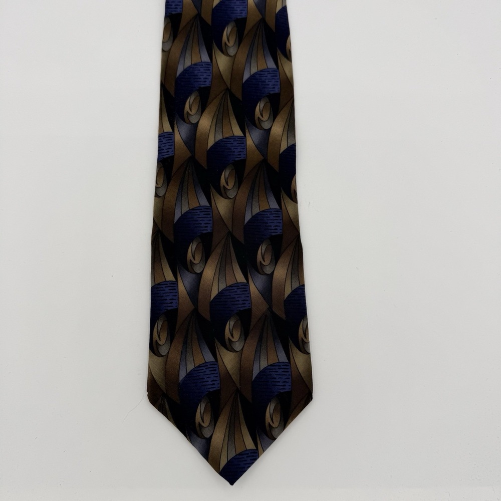 Vintage Cocktail Collection Stonehenge 100% Silk Abstract Tie USA 58x4